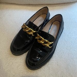 Stuart Weitzman Chain Patent Loafer